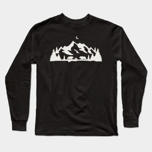 Mountain Silhouette Long Sleeve T-Shirt